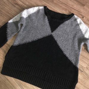 bcbg generation black and grey sweater